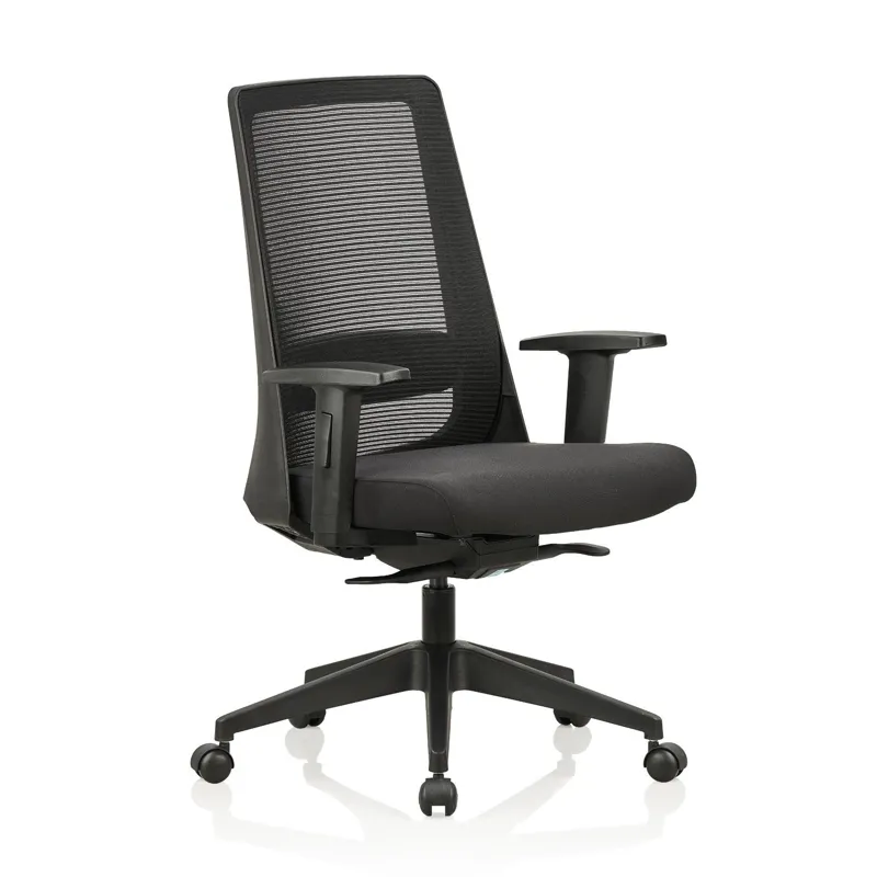 Featherlite Amaze Project Mid Back Mesh Chair | Adjustable Lumbar | Self-Calibrating Mechanism | 150 kg Capacity (Black)