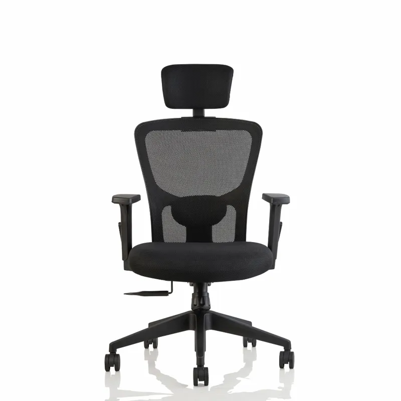 INNOWIN Jazz High Back Office Chair | Mesh Ergonomic Chair with Multi-Tilt Lock, Lumbar Support, Strong Nylon Base | Home & Office Seating (Black) | 3 Years Warranty